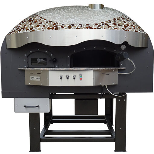 120 cm diametro forno piano rotante DR120K cupola mosaico