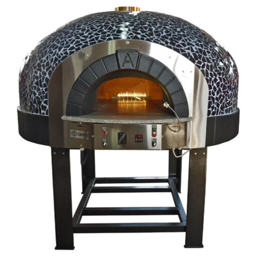 120 cm diametro forno pizza a gas piano fisso cupola mosaico G120K - immagine 2