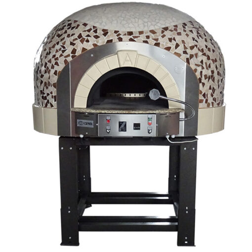 120 cm diametro forno pizza a gas piano fisso cupola mosaico G120K - immagine 7