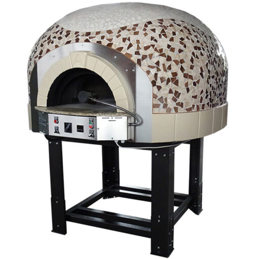 120 cm diametro forno pizza a gas piano fisso cupola mosaico G120K - immagine 8