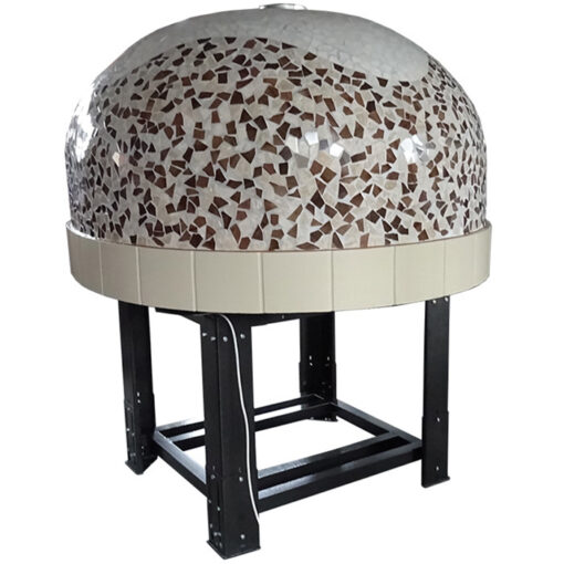 120 cm diametro forno pizza a gas piano fisso cupola mosaico G120K - immagine 9