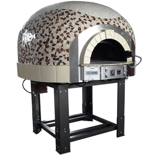 120 cm diametro forno pizza a gas piano fisso cupola mosaico G120K - immagine 10