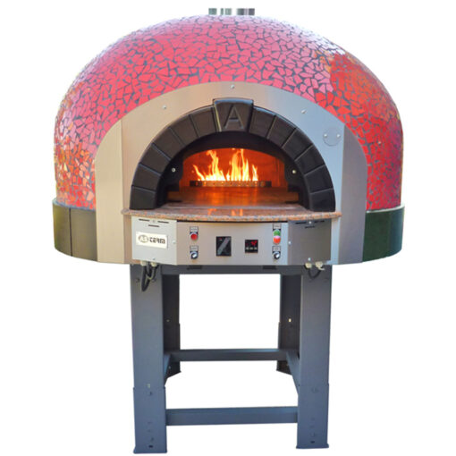 120 cm diametro forno pizza a gas piano fisso cupola mosaico G120K - immagine 13