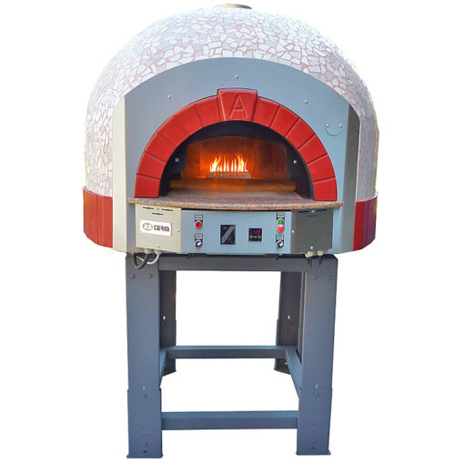 120 cm diametro forno pizza a gas piano fisso cupola mosaico G120K - immagine 14